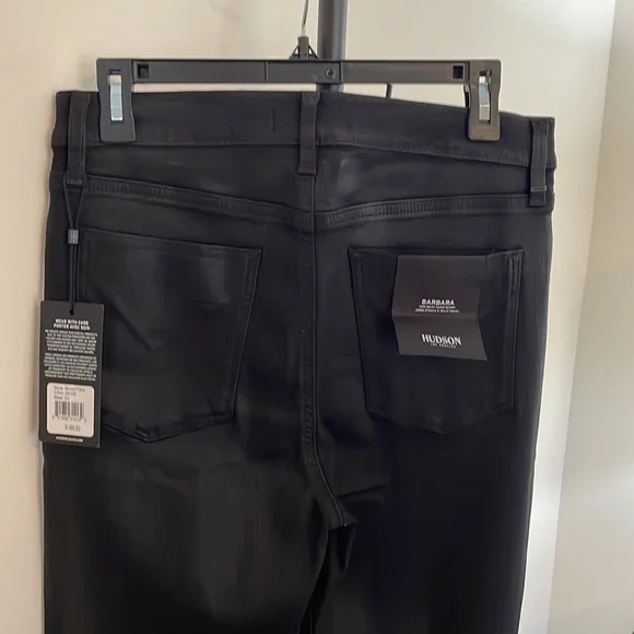 Hudson Barbara black coated jeans NWT - Picture 6 of 8